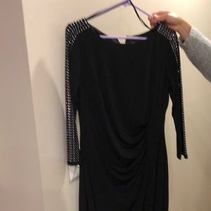 Black sliming long sleeve dress. Size 12